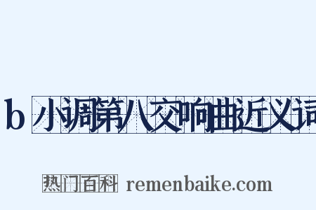 b小调第八交响曲近义词是什么意思的图片